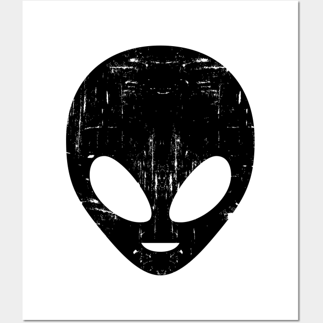 Alien Head Wall Art by Tamie